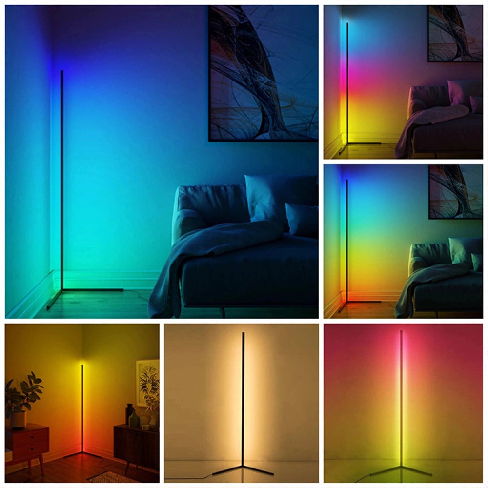 Dimmable LED Corner Floor Lamp - 150cm