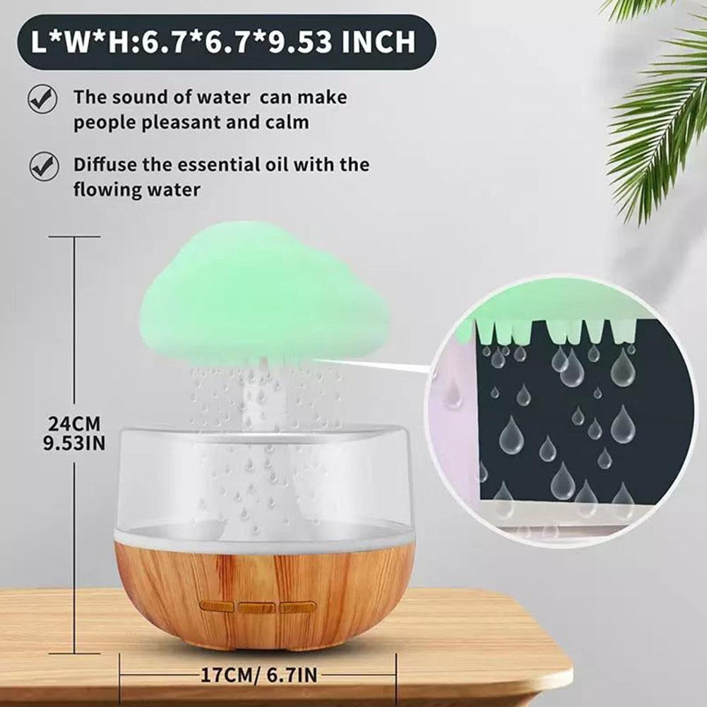 Rain Cloud Humidifier Mushroom Lamp Raindrop Sound Price in Bangladesh