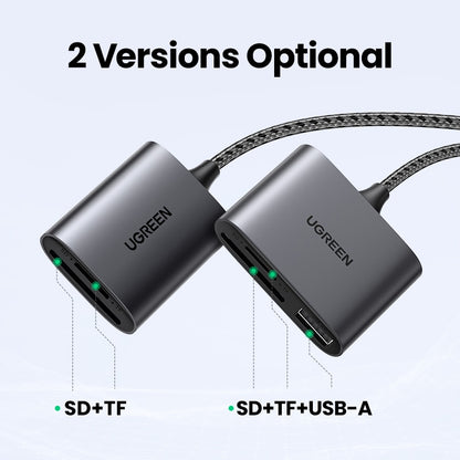 Card Reader - USB-C to USB-A 2.0 + SD3.0+ TF3.0