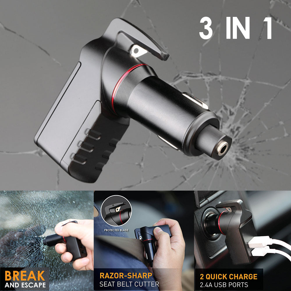 3 in 1 USB Car Emergency Charger